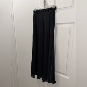 BCBGMaxazria long satin skirt